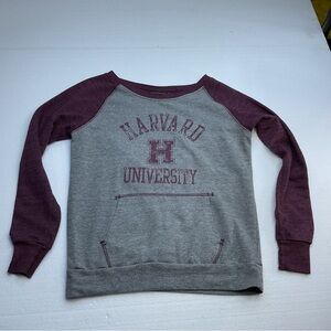 HARVARD UNIVERSITY Long Sleeve Shirt By Holloway L Juniors Crimson Gray